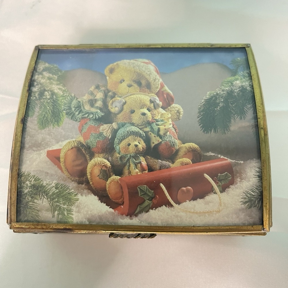 Cherished Teddies Beth And Blossom Music Box